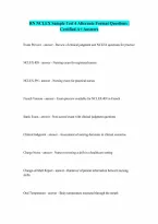 RN NCLEX Sample Test 4 Alternate Format fully solved Questions and Answers 100 Pass