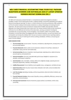 Hbx Core Financial Accounting Final Exam Full Package Questions Answers 