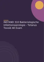 INSTAND 310 Bakteriologische Infektionsserologie - Tetanus Toxoid AK Exam