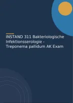 INSTAND 311 Bakteriologische Infektionsserologie - Treponema pallidum AK Exam