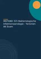 INSTAND 315 Bakteriologische Infektionsserologie - Yersinien AK Exam