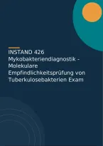 INSTAND 426 Mykobakteriendiagnostik - Molekulare Empfindlichkeitspr&uuml;fung von Exam