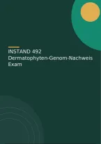 INSTAND 492 Dermatophyten-Genom-Nachweis Exam