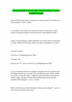 UNE Biochemistry Exams Questions and Answers with Solutions Verified Latest Update