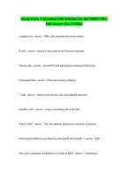 MBIO 3401 Exam 1 Zhang questions with solutions graded A passed Guaranteed Pass