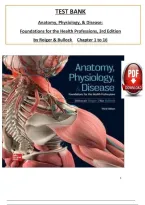 TEST BANK Anatomy and Physiology 10th Edition Patton All chapters