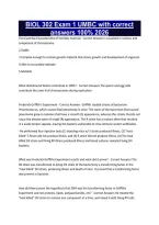 BIOL 302 Exam 1 UMBC with correct answers 100&percnt; 2026