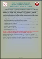 Swot Management Example Wgu C483 Principles Of Management Objective Assessment Oa Final Exam ...