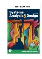 Systems Analysis and Design 11th Edition by Kenneth E&period; Kendall &vert; Study Guide