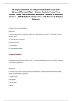 AP English Literature and Composition Practice Exam 2026&colon;&NewLine;Advanced Placement Test &mdash; Literary Analysis&comma; Poetry&comma; Prose&NewLine;Fiction&comma; Theme&comma; Characterization&comma; Figurative Language & Rhetorical&NewLine;Devices &mdash; 190 Multiple-Choice Questions with Answers & Detailed&NewLine;Rat
