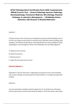 AP&sol;CP Pathology Board Certification Exam 2026&colon; Comprehensive&NewLine;ABPath Practice Test &mdash; General Pathology&comma; Systemic Pathology&comma;&NewLine;Hematopathology&comma; Transfusion Medicine&comma; Microbiology&comma; Chemical&NewLine;Pathology & Laboratory Management &mdash; 190 Multiple-Choice&NewLine;Questions 