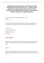 ARDMS AE Adult Echocardiography Certification Exam 2026&colon;&NewLine;Comprehensive Professional Practice Test &mdash; Cardiac Anatomy&comma;&NewLine;Hemodynamic&comma; Doppler Imaging&comma; Valvular Disease&comma; Cardiac&NewLine;Pathology & Echocardiographic Interpretation &mdash; Multiple-Choice&NewLine;Questions with 