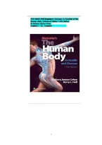 Memmler's Structure and Function of the Human Body 14th Edition by Cohen &vert; Study Guide