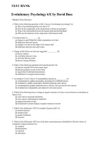 Evolutionary Psychology 6th Edition by David M&period; Buss &vert; Study Guide