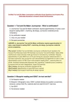 Certified Tool and Die Maker Journeyman certification Exam Questions And Answers Plus&NewLine;Rationales Questions & Answers Instant Pdf Download