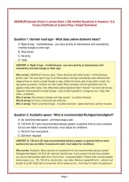 USAREUR German Driver's License Exam &vert;&vert; 250 Verified Questions & Answers &vert; U&period;S&period;&NewLine;Forces Certificate of License Prep &vert; Instant Download