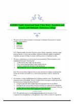 NUR2092 Health Assessment Exam 2 Quiz Bank &vert; Questions and Answers with Rationale -Rasmussen College