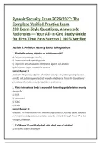 Ryanair Security Exam 2026&sol;2027&colon; The &NewLine;Complete Verified Practice Exam &NewLine;200 Exam-Style Questions&comma; Answers & &NewLine;Rationales &mdash; Your All-in-One Study Guide &NewLine;for First-Time Pass Success &vert; 100&percnt; Verified 
