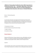 ATR-BC Art Therapy Board Certification Exam 2026&colon; Comprehensive&NewLine;Professional Practice Test &mdash; Therapeutic Approaches&comma; Assessment&comma;&NewLine;Treatment Planning&comma; Ethics&comma; Research & Program Management &mdash;&NewLine;195 Multiple-Choice Questions with Answers & Detailed Rationale