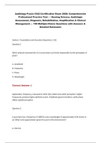 Audiology Praxis 5342 Certification Exam 2026&colon; Comprehensive&NewLine;Professional Practice Test &mdash; Hearing Science&comma; Audiologic&NewLine;Assessment&comma; Diagnosis&comma; Rehabilitation&comma; Amplification & Clinical&NewLine;Management &mdash; 190 Multiple-Choice Questions with Answers &&NewLine;Detailed Ra