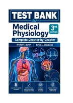 Test Bank for Medical Physiology&comma; 3rd Edition by Walter F&period; Boron and Emile L&period; Boulpaep Complete Chapter-by-Chapter 2026&period;