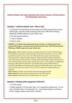 California Boater Card Exam Questions And Correct Answers Verified Answers&NewLine;Plus Rationales Latest Exam