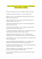 Transcultural Concepts in Nursing Care Boyle 2026 Complete Questions and Verified Answers