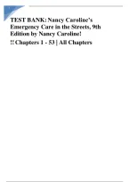 Nancy Caroline&rsquo;s Emergency Care in the Streets&comma; 9th Edition Test Bank &vert; Chapters 1&ndash;53