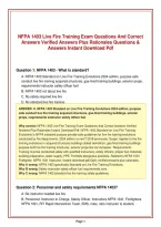 NFPA 1403 Live Fire Training Exam Questions And Correct&NewLine;Answers Verified Answers Plus Rationales Questions &&NewLine;Answers Instant Download Pdf