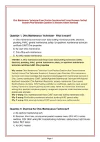 Ohio Maintenance Technician Exam Practice Questions And Correct Answers Verified&NewLine;Answers Plus Rationales Questions & Answers Instant Download