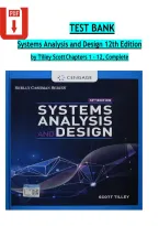 Test Bank for Systems Analysis and Design&comma; 12th Edition by Scott Tilley &vert; Shelly Cashman Series