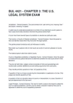 Bul 4421 - Chapter 3 The U&period;s&period; Legal System Exam Questions And Answers