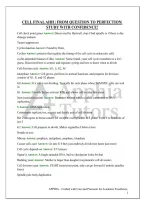 Cell Final Ahh &vert; From Question To Perfection&vert; Study With Confidence&excl;