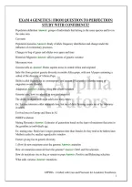 Exam 4 Genetics &vert; From Question To Perfection&vert; Study With Confidence&excl;