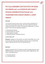 Wgu D344 Assessment And Diagnostic Processes For Pmhnps 2026 &sol; 2027 Questions And Correct Detailed Answers With Rationales 100&percnt; Guaranteed Pass&excl;&excl; Already Graded A&plus; Latest Version