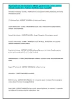 Wgu D322 Exam Introduction To It Exam Questions And Correct Answers &lpar;Already Graded A&plus;&rpar; &vert; Professor Verified &vert; Latest Exam 2024&NewLine;