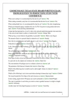 Cosmetology Texas State Board Written Exam &vert; From Question To Perfection&vert; Study With Confidence&excl;