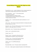 Biological Science Freeman 2017 Questions And Answers Rated A Latest Update 2026