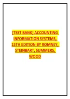 &lbrack;Test Bank&rsqb; Accounting &NewLine;Information Systems&comma; &NewLine;15Th Edition By Romney&comma; &NewLine;Steinbart&comma; Summers&comma; &NewLine;Wood
