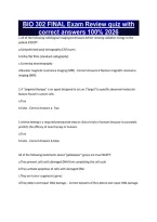 BIO 302 FINAL Exam Review quiz with correct answers 100&percnt; 2026