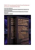 NURS 305 Gastrointestinal Disorders 2026&ndash;2027 &ndash; Exam Questions & Answers with Detailed Rationales
