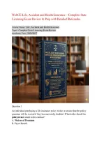 WebCE Life&comma; Accident & Health Insurance 2026&ndash;2027 &ndash; Licensing Exam Questions & Answers