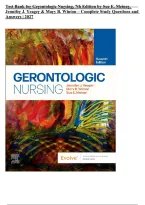 Test Bank for Gerontologic Nursing&comma; 7th Edition by Sue E&period; Meiner&comma; Jennifer J&period; Yeager & Mary B&period; Winton &vert; ISBN&colon; 9780323875202 &vert; Study Questions and Answers &vert; 2027