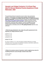 Georgia Low-Voltage Contractor LV-A Exam Prep&colon; Alarm & General Systems Practice Questions & Code Rationales