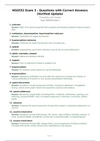 NSG552 Exam 3 - Questions with Correct Answers&NewLine;&lpar;Verified Update&rpar;