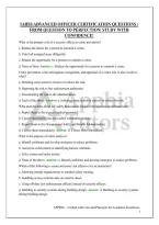Iahss Advanced Officer Certification Questions &vert; From Question To Perfection&vert; Study With Confidence&excl;