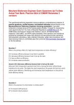 Maryland Stationary Engineer Exam 300 Questions Up-To-Date Actual Test Bank&colon; Practice Q&A & COMAR Rationales
