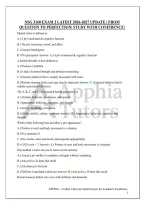 Nsg 3160 Exam 2 Latest 2026-2027 Update &vert; From Question To Perfection&vert; Study With Confidence&excl;