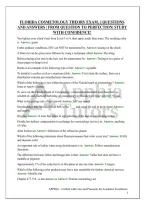 Florida Cosmetology Theory Exam&comma; &vert;&vert; Questions And Answers &vert; From Question To Perfection&vert; Study With Confidence&excl;