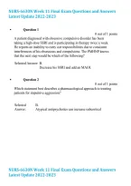 NURS 6630 Final Exam 2026&sol;2027 &vert; Exam Review & Practice Questions
